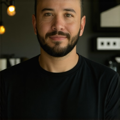 Business owner optimizing Google My Business profile in El Paso.