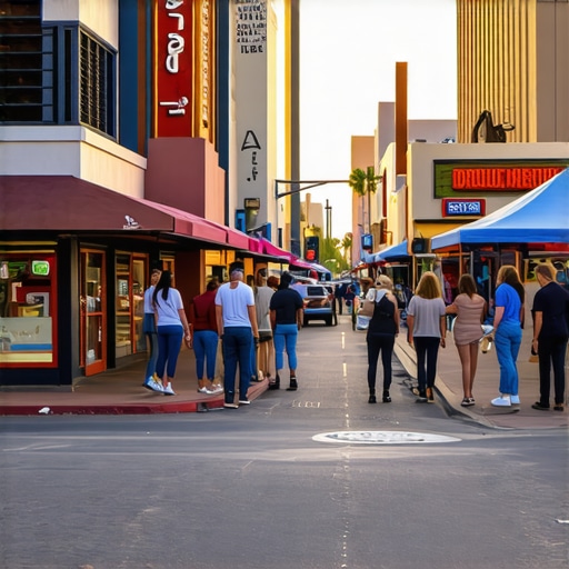 Busy storefronts and community engagement in El Paso