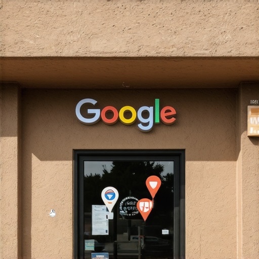 El Paso storefront with Google Maps icons