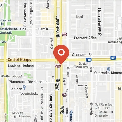 Enhancing Local Business Visibility in El Paso El Paso downtown with Google Maps overlay highlighting local businesses.