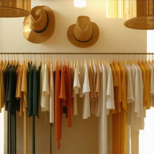 Inside view of a trendy boutique in El Paso showcasing summer collection