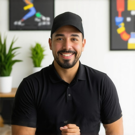 Business owner enhancing Google My Business listing with photos and keywords