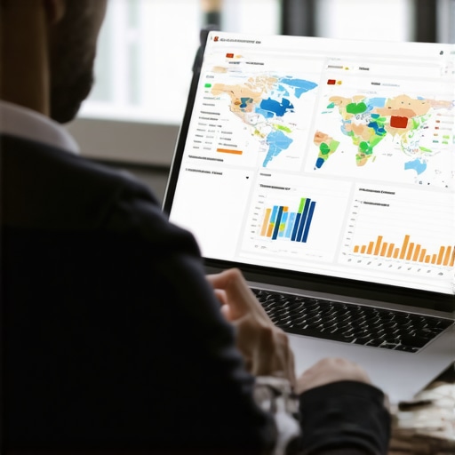 Business owner reviewing local SEO metrics on a laptop in El Paso