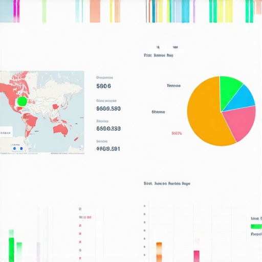 A digital dashboard showing local SEO analytics, maps, and performance graphs for El Paso businesses.